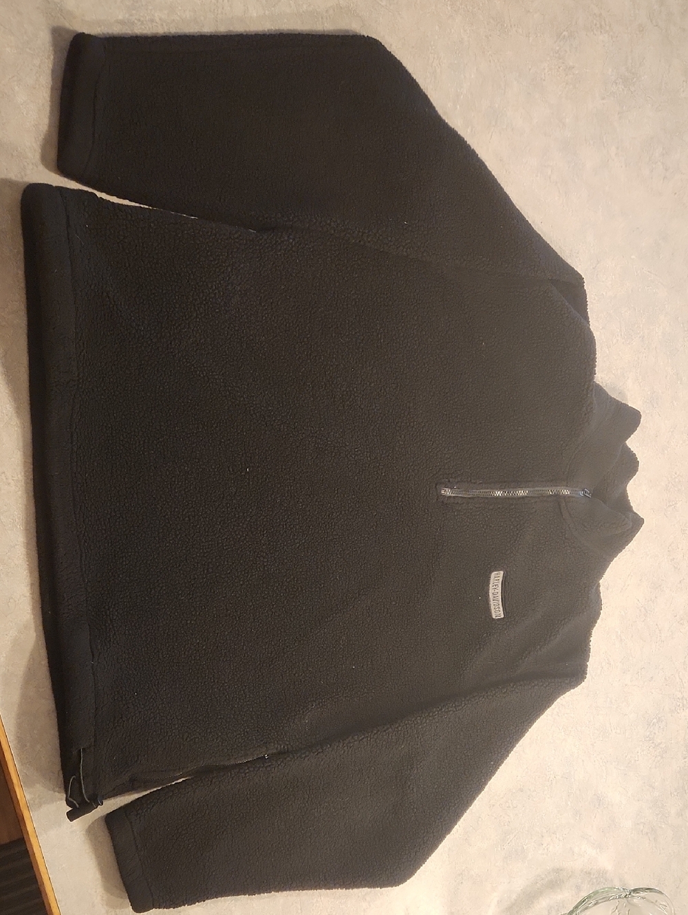 Harley-Davidson Black Sherpa Patch Pullover